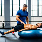 Home 10 Dynamic Balance Training**
"A professional fitness instructor demonstrating a BOSU ball exercise to a fully clothed athlete in a modern gym, appropriate attire, safe for work, perfect anatomy, natural proportions, bright lighting, family-friendly environment, professional photography, high quality."
**